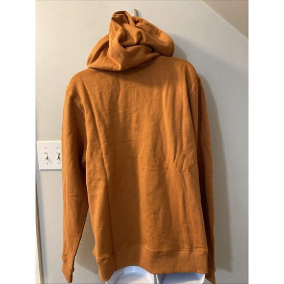 Pact Hoodie Unisex M Amber Brown Organic Cotton Pullover Sweatshirt Comfy NWT - Picture 3 of 7